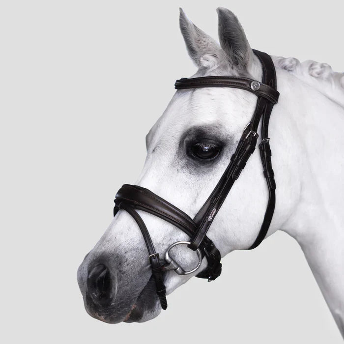 Lumi Pony - Mikayla hoofdstel Havana bruin of zwart (convertible)