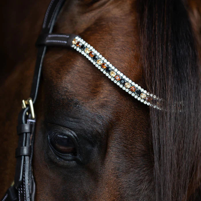 Lumiere/ Lumi Pony - Amber Crystal frontriem (ook in bruin!)