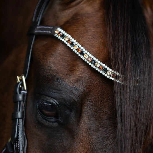 Lumiere/ Lumi Pony - Amber Crystal frontriem (ook in bruin!)