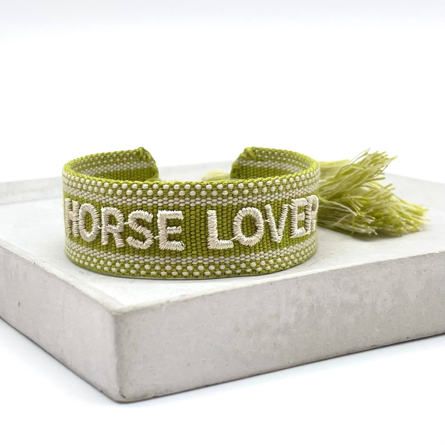 Parsley & Pepper - Horse Lover armband olijf/ zand