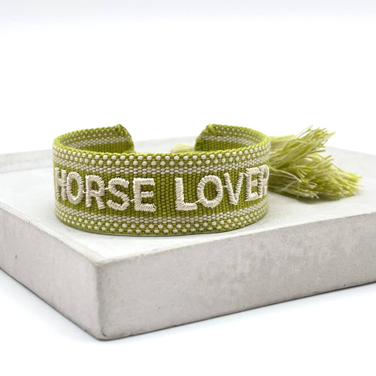 Parsley & Pepper - Horse Lover armband olijf/ zand