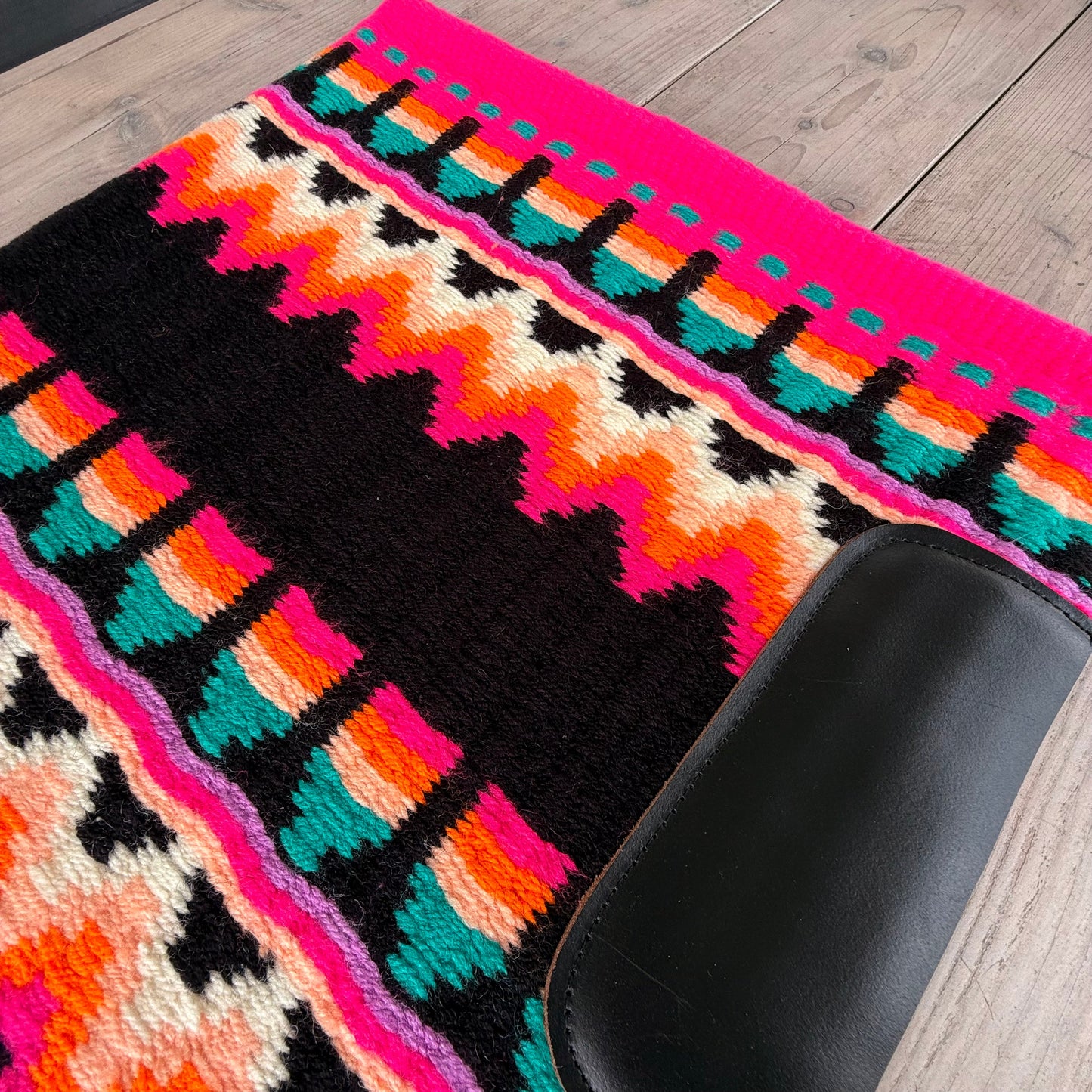 SB029 - Western oversized showblanket A - Roze, oranje, turquoise