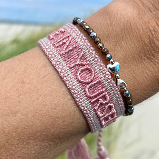 Parsley & Pepper - Believe in yourself armband lichtroze