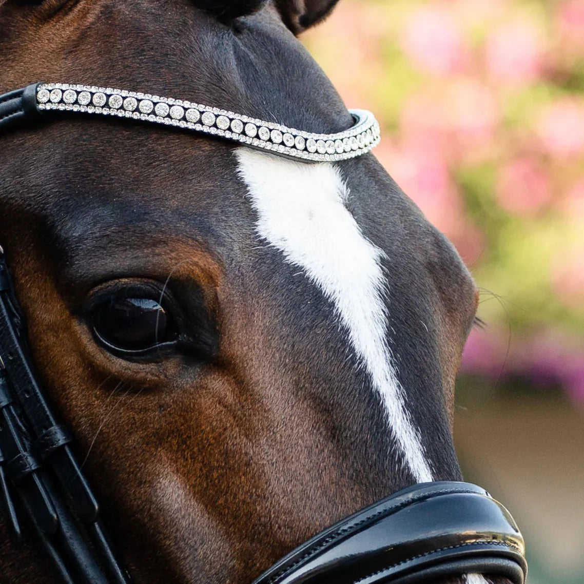 Lumiere/ Lumi Pony - Solitaire Crystal frontriem (ook in bruin!)
