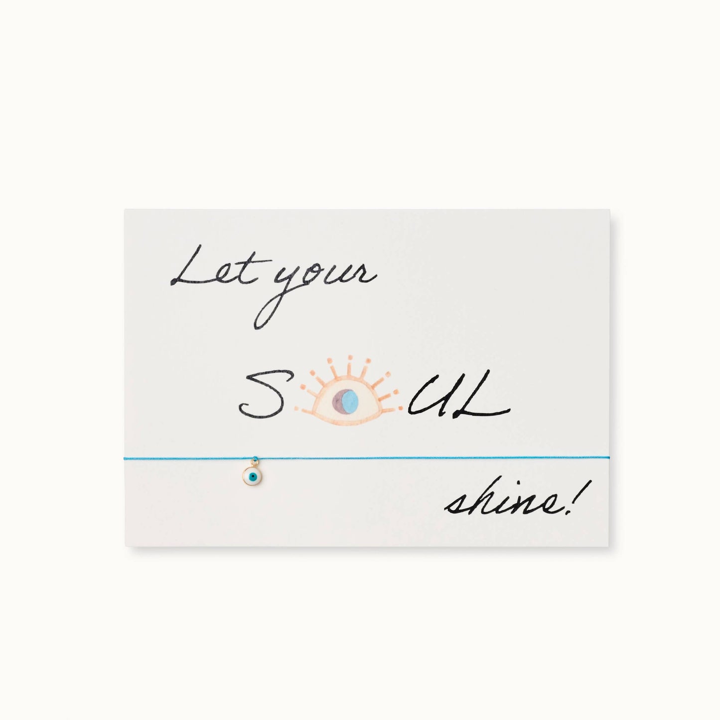 ByVivi - Armband met kaart: Let your soul shine