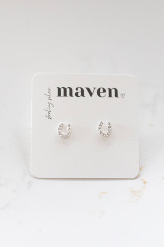 Maven - Oorbellen met hoefijzer studs