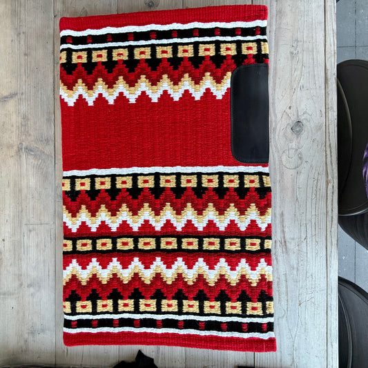 SB058 - Western oversized showblanket A - Rood, crème, wit