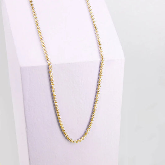 Ponytail & Co - Ketting met volle ronde schakels zonder hanger Lux(div. kleuren)