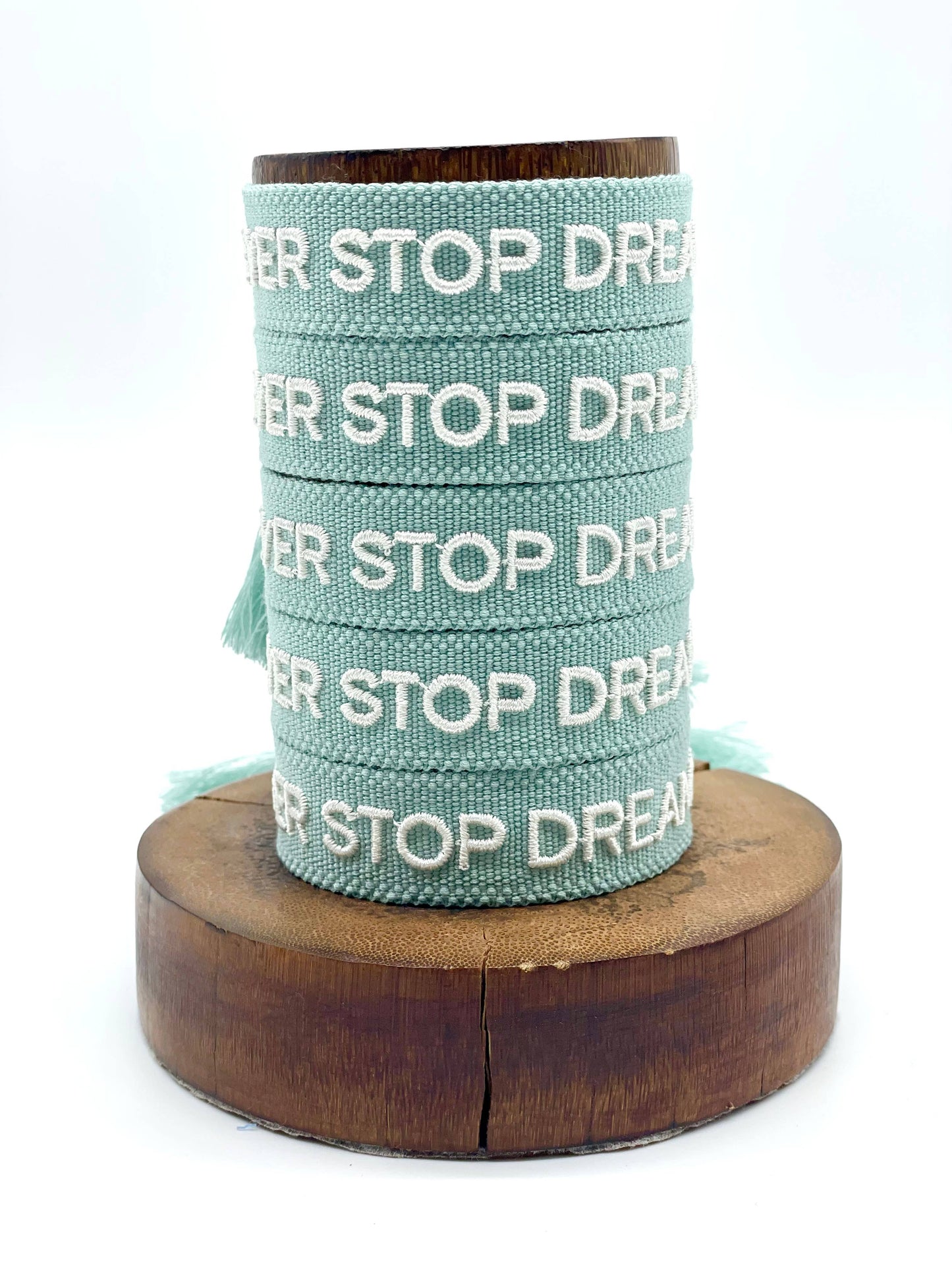 Parsley & Pepper - Never Stop Dreaming armband zeeblauw/ zand