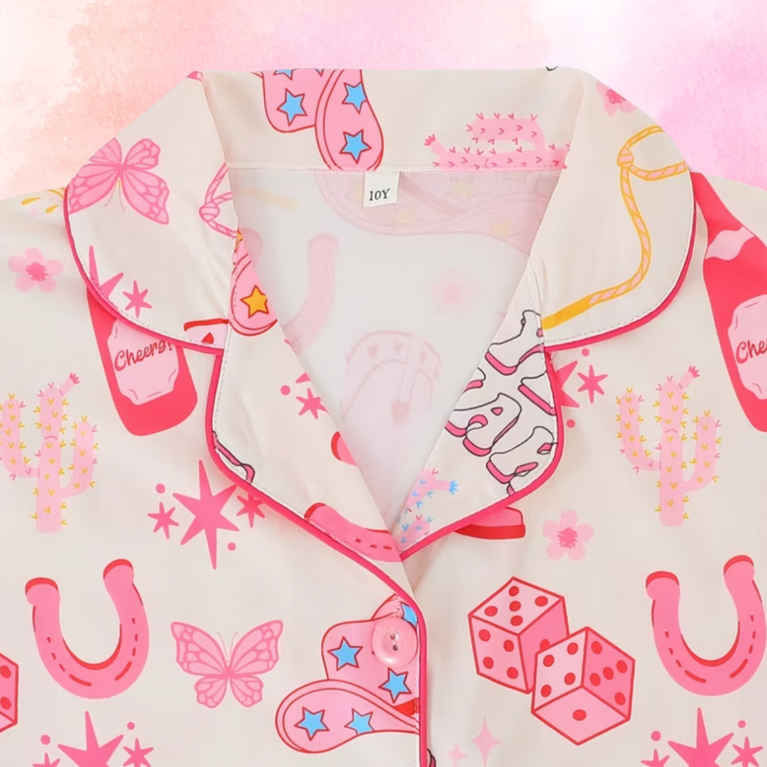 FMH - Kinder zomerse pyjama set/ loungepak Pony Party