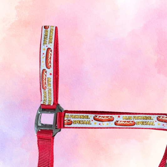 Happy Halsters - Zwart of rood Frikandel halster