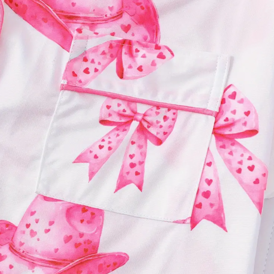 FMH - Dames zomerse pyjama set/ loungepak Sweet Pink
