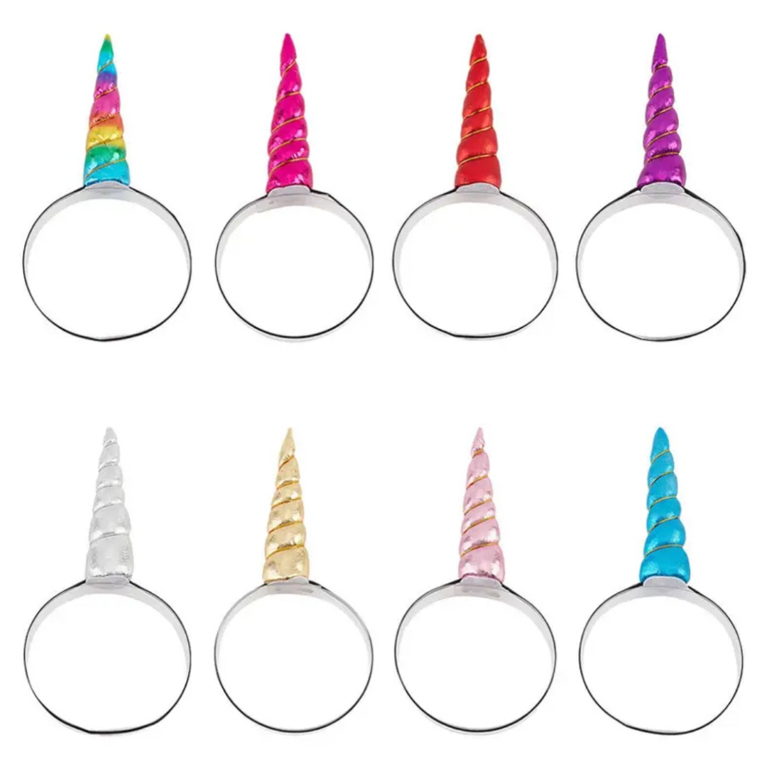 FMH - Unicorn Hoorn 10cm met elastiek Eenhoorn
