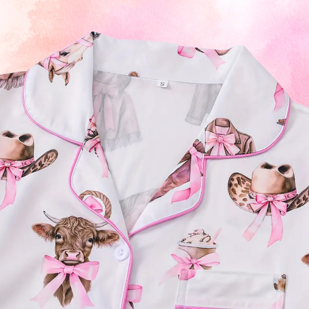 FMH - Dames zomerse pyjama set/ loungepak Cutest Cowgirl