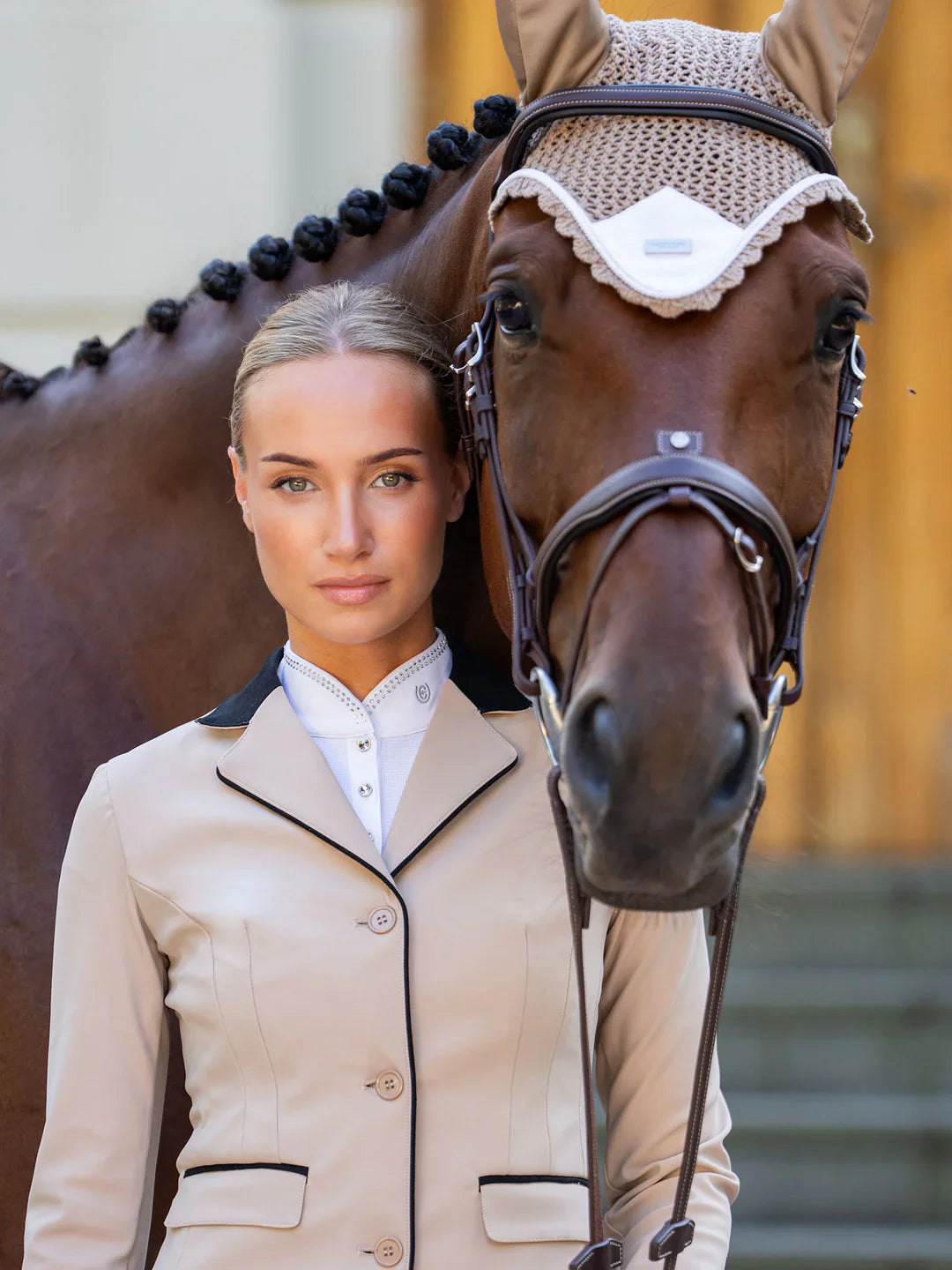 Equestrian Stockholm - SS26 Sand - Ear Bonnet oornetje