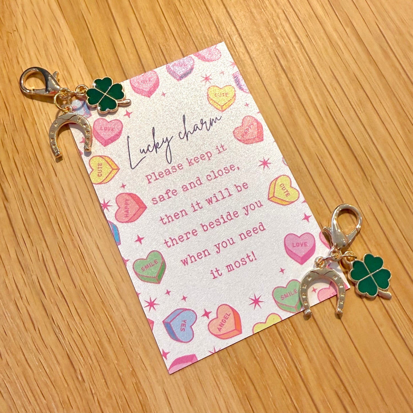 FMH - Lucky Charm hoofdstelbedel Double Luck Klavertje vier en Hoefijzer