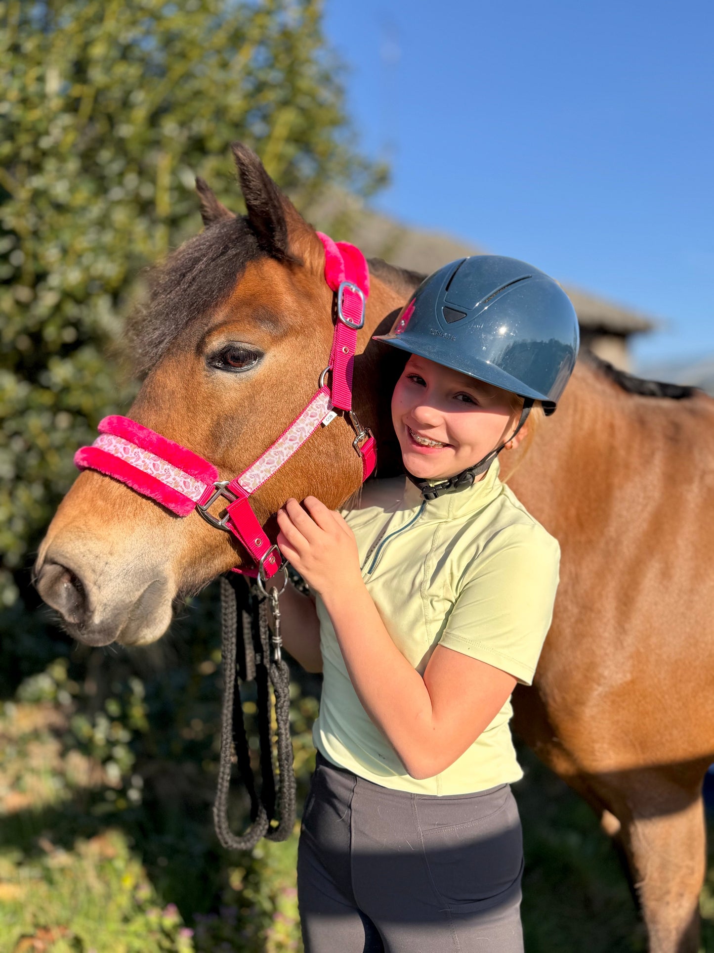 Happy Halsters x FMH - Pink Cowgirl Exclusive halster (bont) div. kleuren