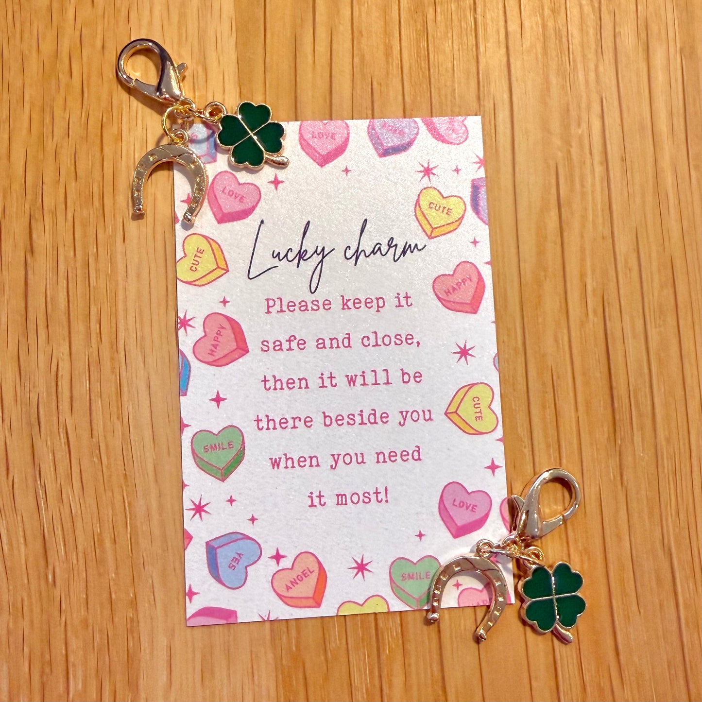 FMH - Lucky Charm hoofdstelbedel Double Luck Klavertje vier en Hoefijzer