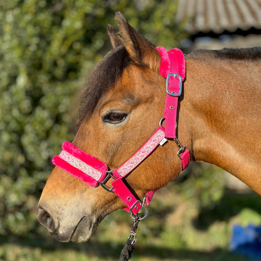 Happy Halsters x FMH - Pink Cowgirl Exclusive halster (bont) div. kleuren