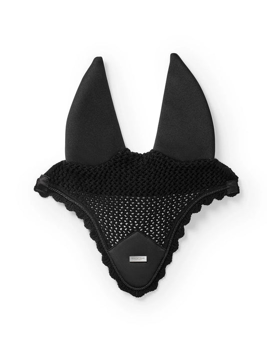 Equestrian Stockholm - Core Collection - Black Silver Padded Ear Bonnet oornetje