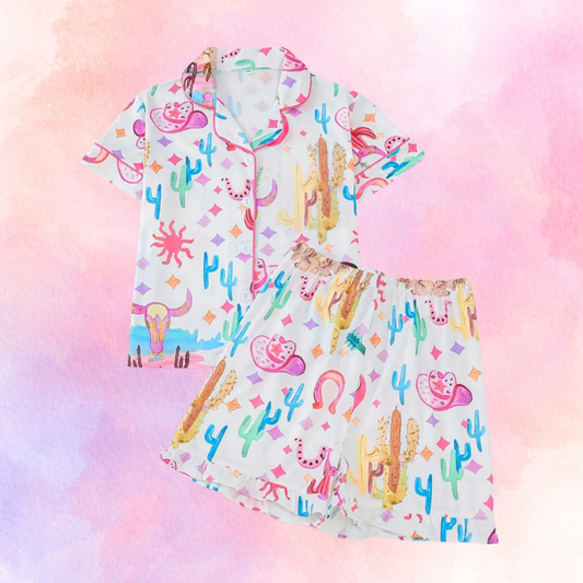 FMH - Kinder zomerse pyjama set/ loungepak Crazy Cactus
