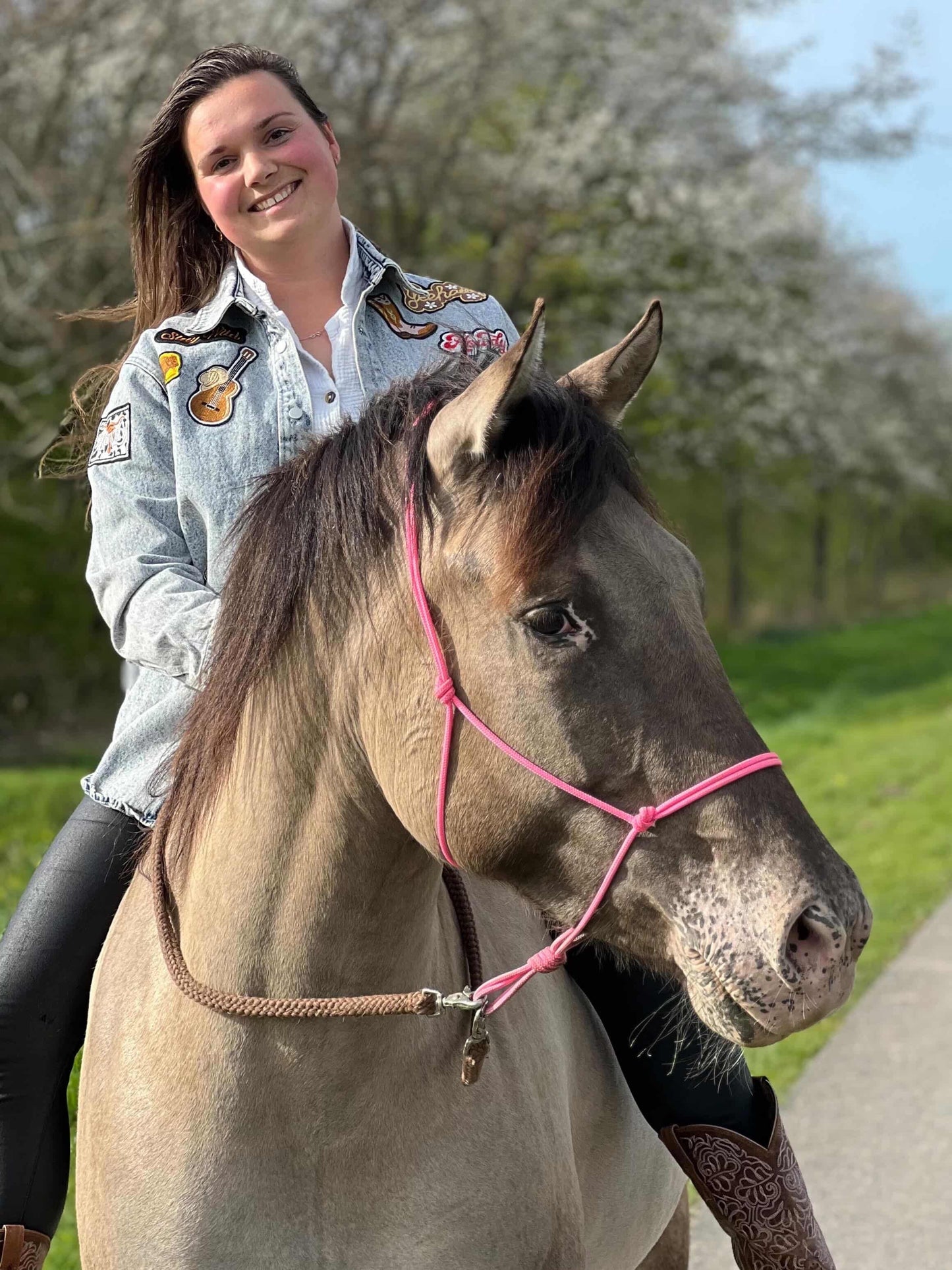 Blue B - Licht wassing Spijkerjack met Snap Up Rodeo