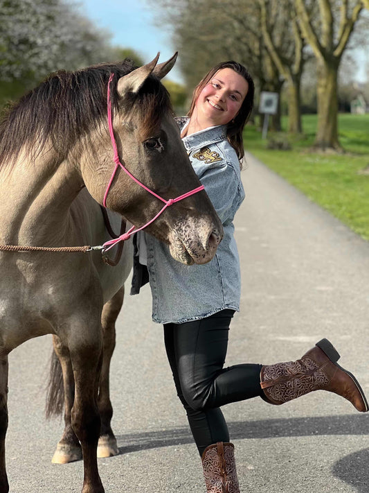 Blue B - Licht wassing Spijkerjack met Snap Up Rodeo