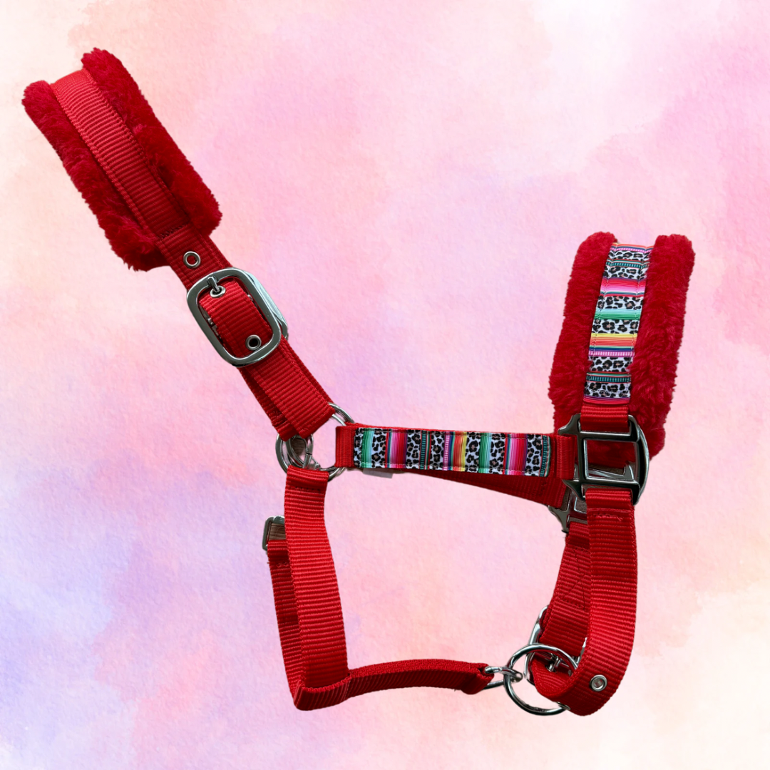 Happy Halsters x FMH - Colourful Panther Exclusive halster (bont) div. kleuren