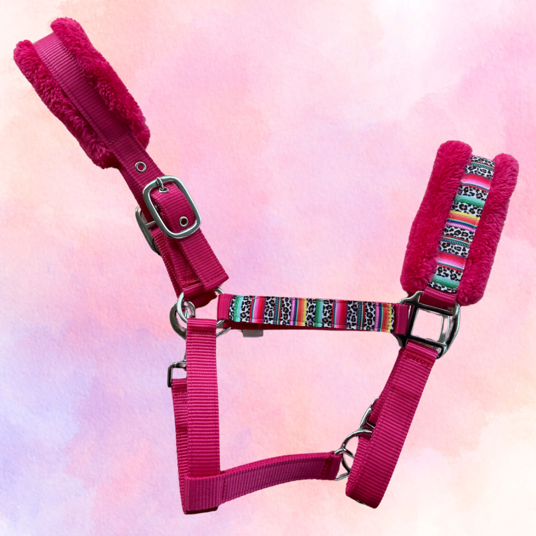Happy Halsters x FMH - Colourful Panther Exclusive halster (bont) div. kleuren