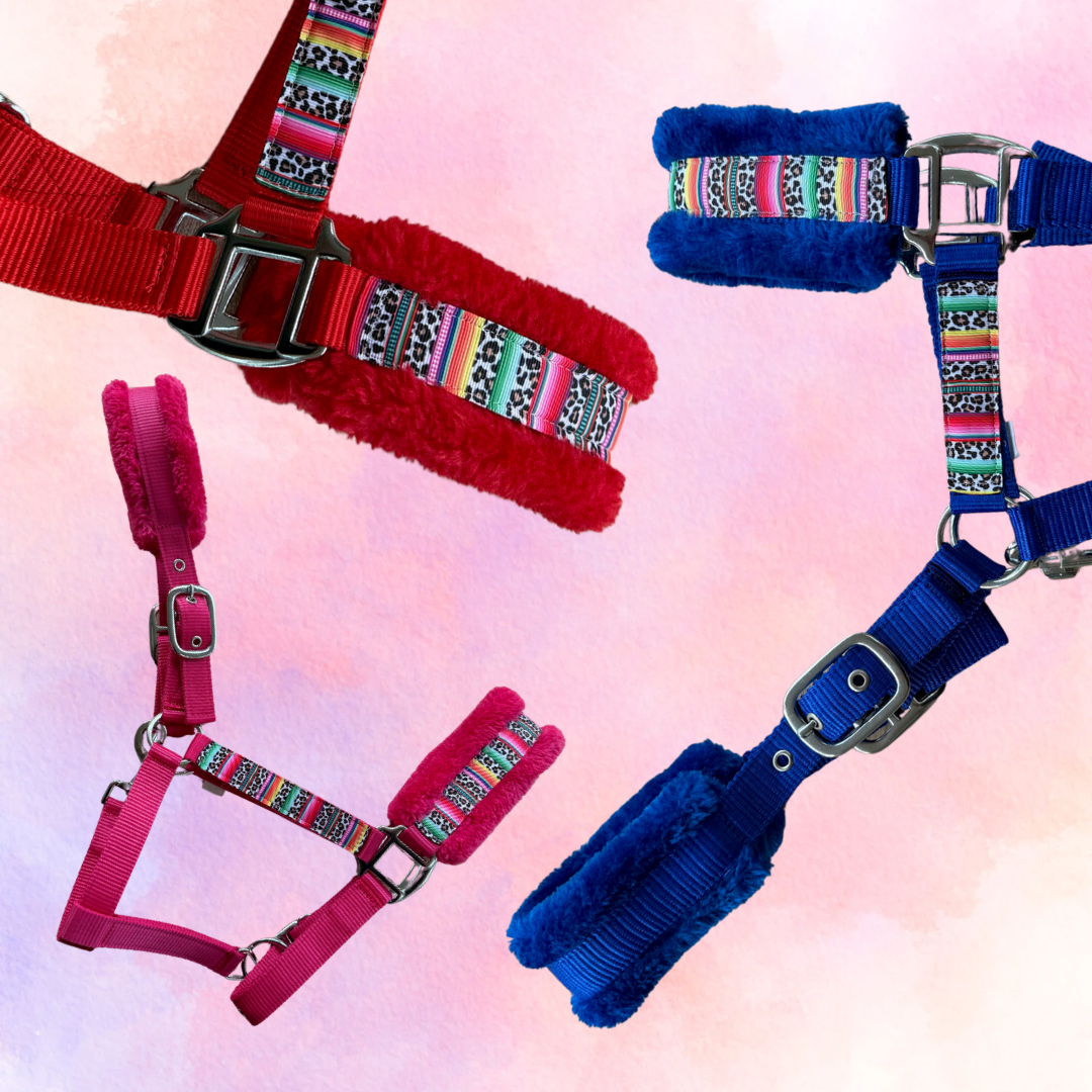 Happy Halsters x FMH - Colourful Panther Exclusive halster (bont) div. kleuren