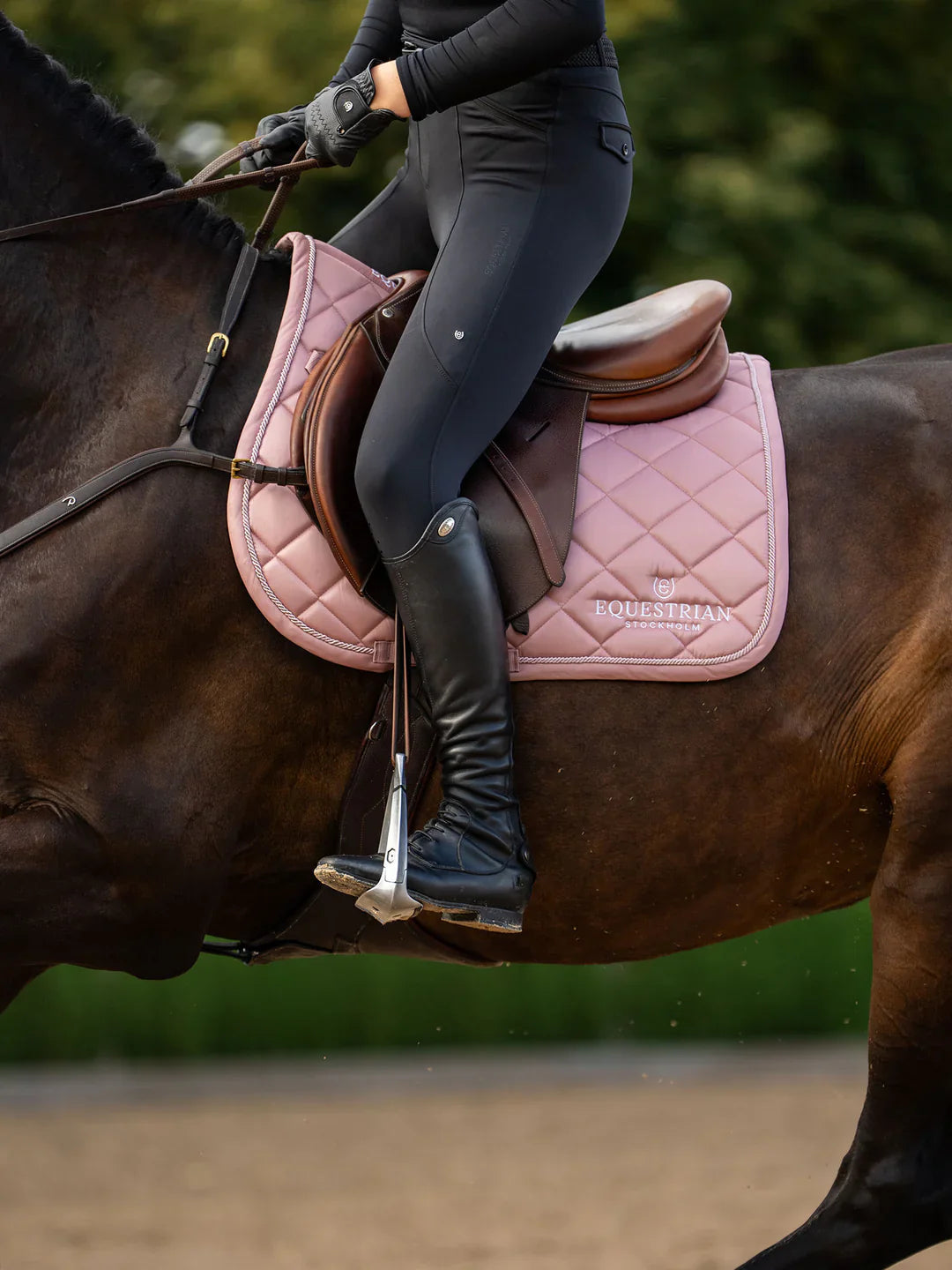 Equestrian Stockholm - Line Collection - Pink Jump Saddle Pad springzadeldek