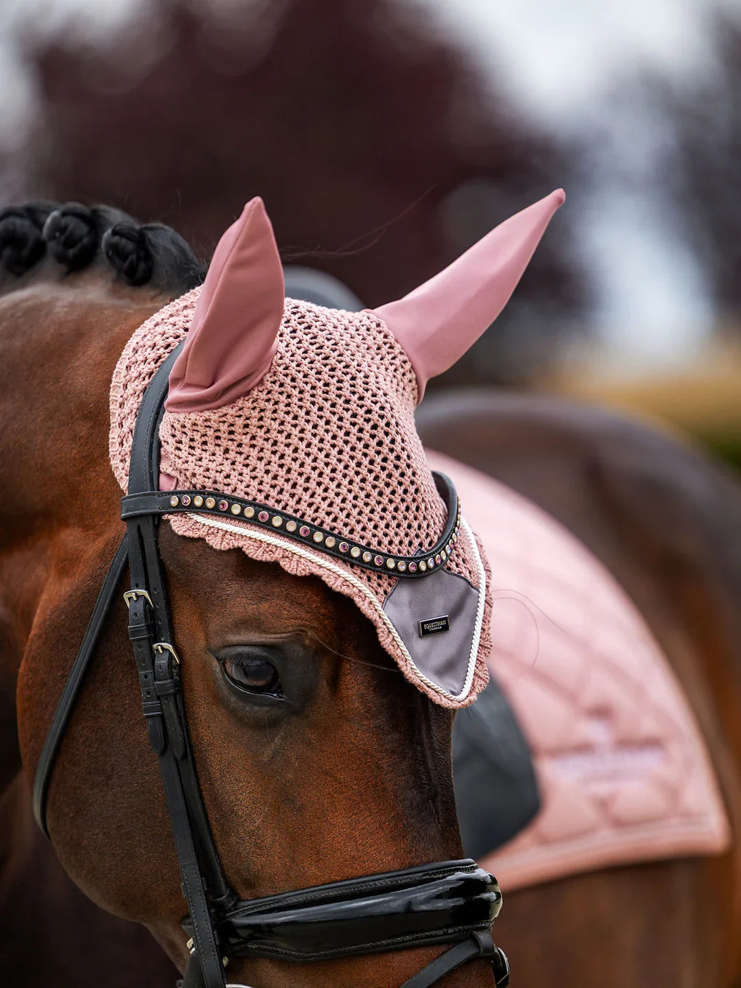 Equestrian Stockholm - Core Collection - Pink Ear Bonnet oornetje