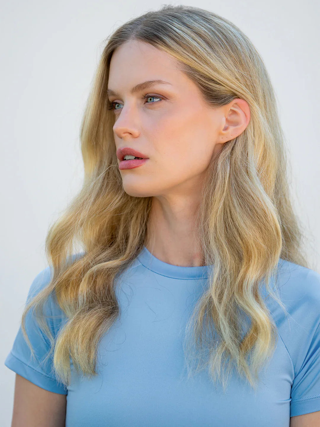 Equestrian Stockholm - SS26 Midsummer Blue - Dynamic Base Layer Top Short Sleeve rijtop