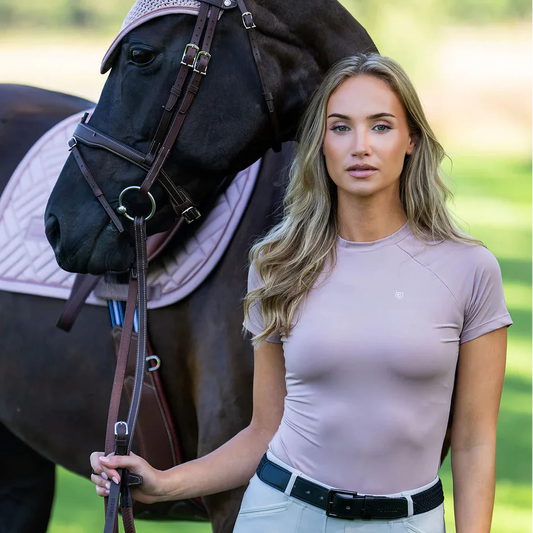 Equestrian Stockholm - SS26 Midsummer Blush - Dynamic Base Layer Top Short Sleeve rijtop