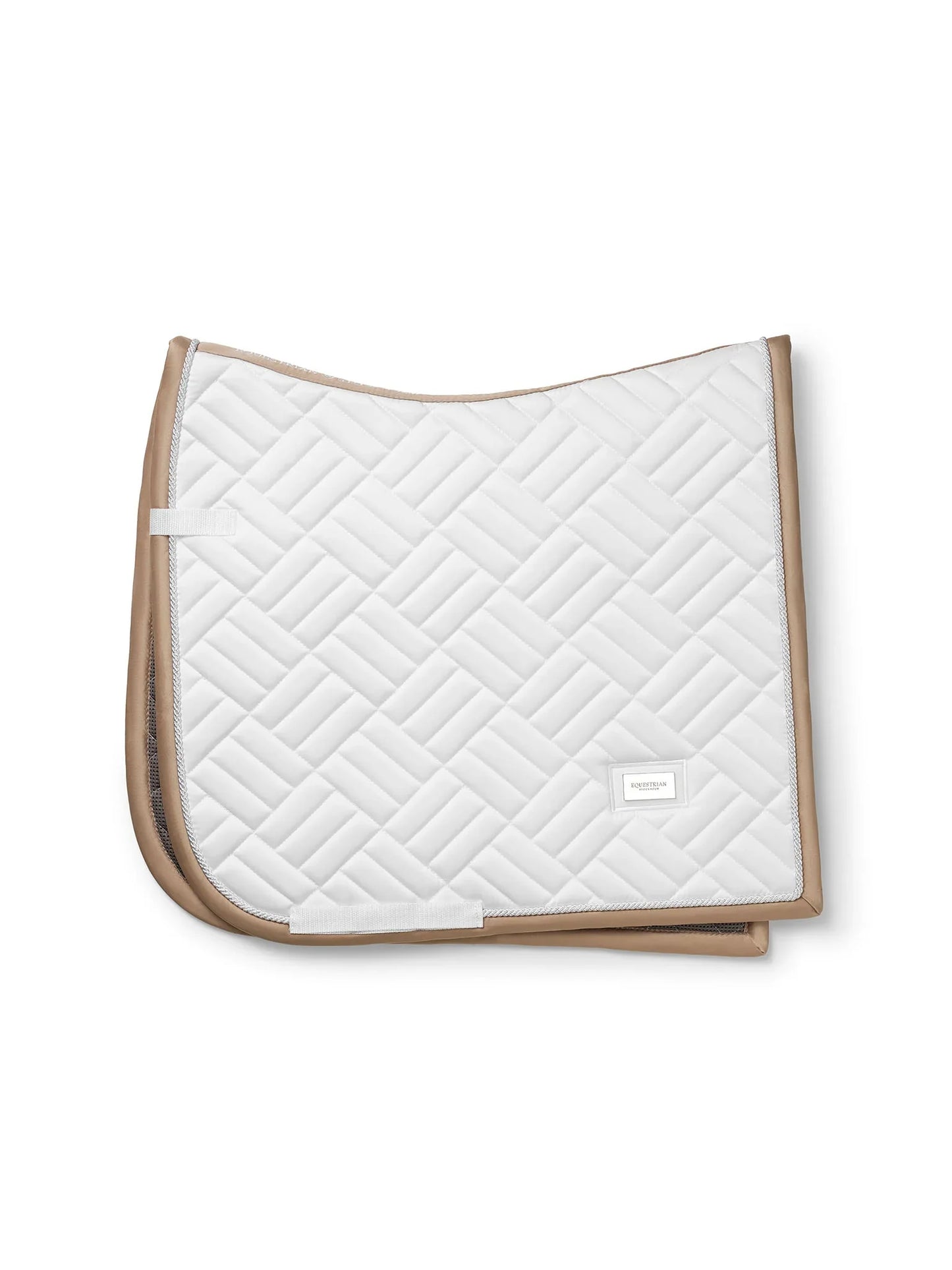 Equestrian Stockholm - SS26 Sand White - Dressage Saddle Pad Modern dressuurzadeldek