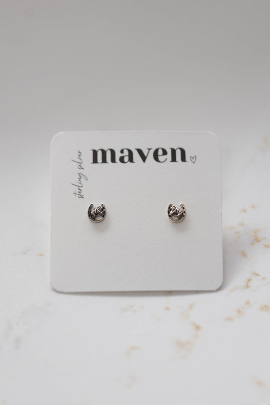 Maven - Barn hoefijzer oorknopjes
