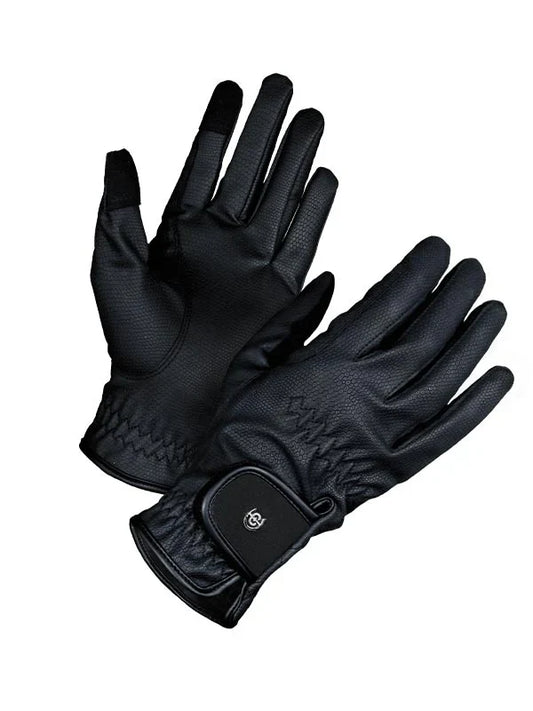 Equestrian Stockholm - Core Collection - Black Edition Riding Gloves Motion paardrijhandschoenen
