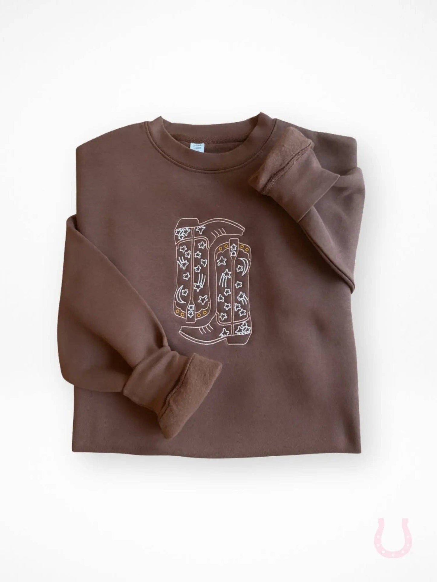 Bridle Up Hope - Cowgirl laarzen geborduurde sweatshirt