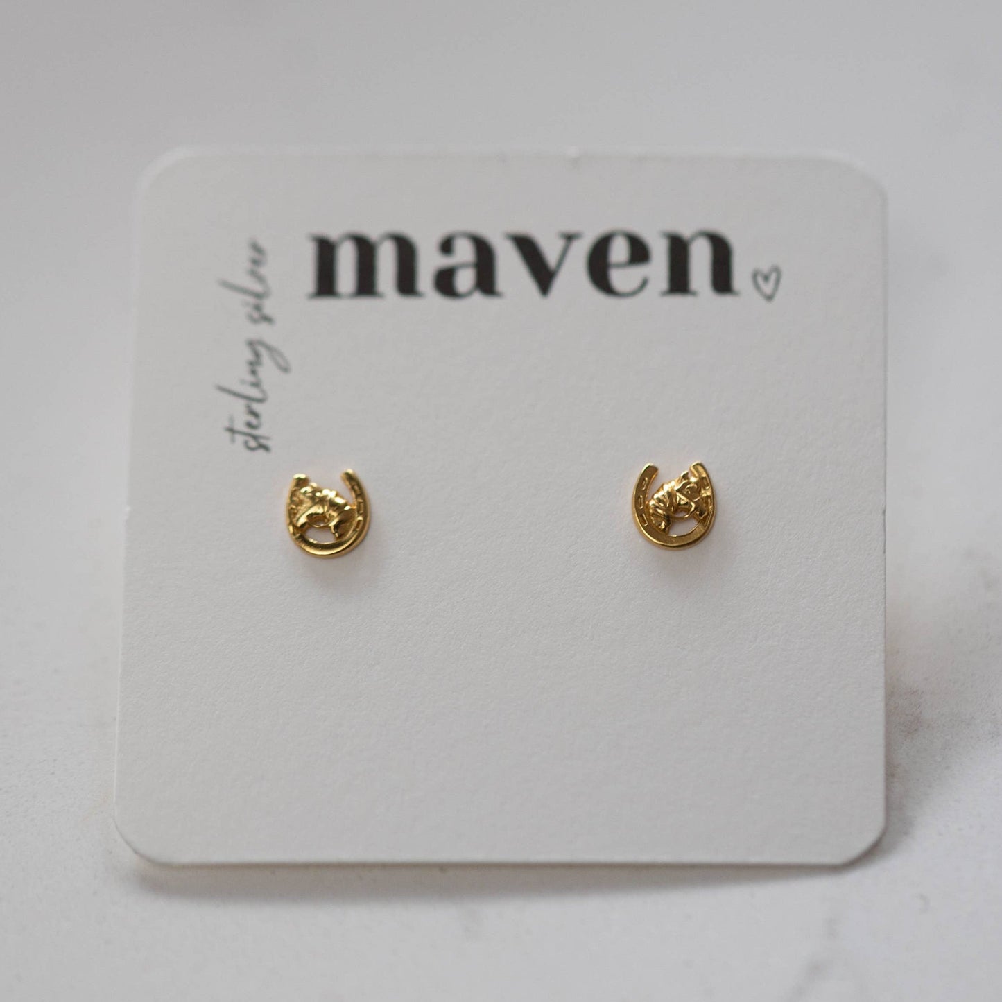 Maven - Barn hoefijzer oorknopjes