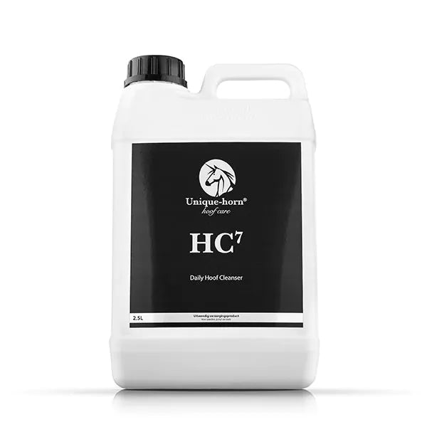 Combinatie van HC7 met andere Unique-horn producten voor hoefverzorging
