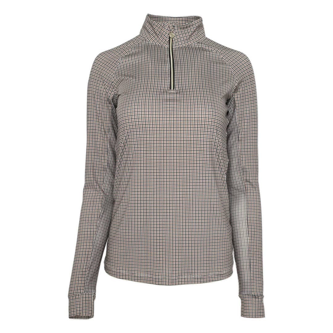 Dapplebay - Heirloom Bay Houndstooth 1/4 Rits Rijtop