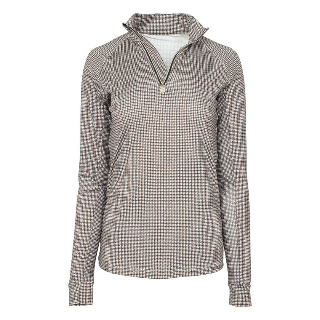 Dapplebay - Heirloom Bay Houndstooth 1/4 Rits Rijtop