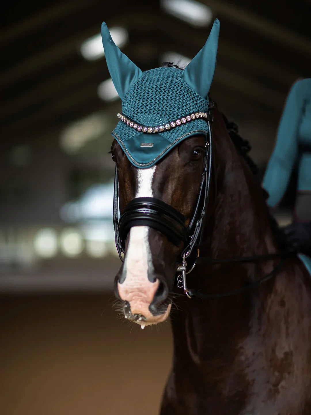 Equestrian Stockholm - FW25 Teal Blue - Ear Bonnet Modern oornetje