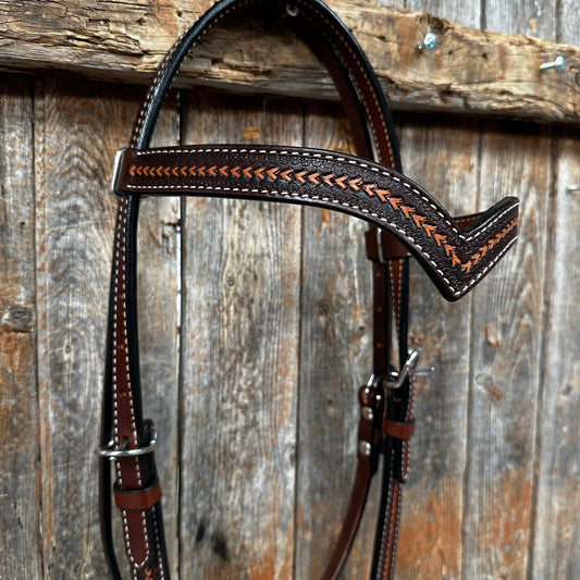 Rodeo Drive - Foxtail Tooling Tweekleurige V-Frontriem Hoofdstel