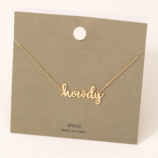 Fame - Howdy halsketting goud
