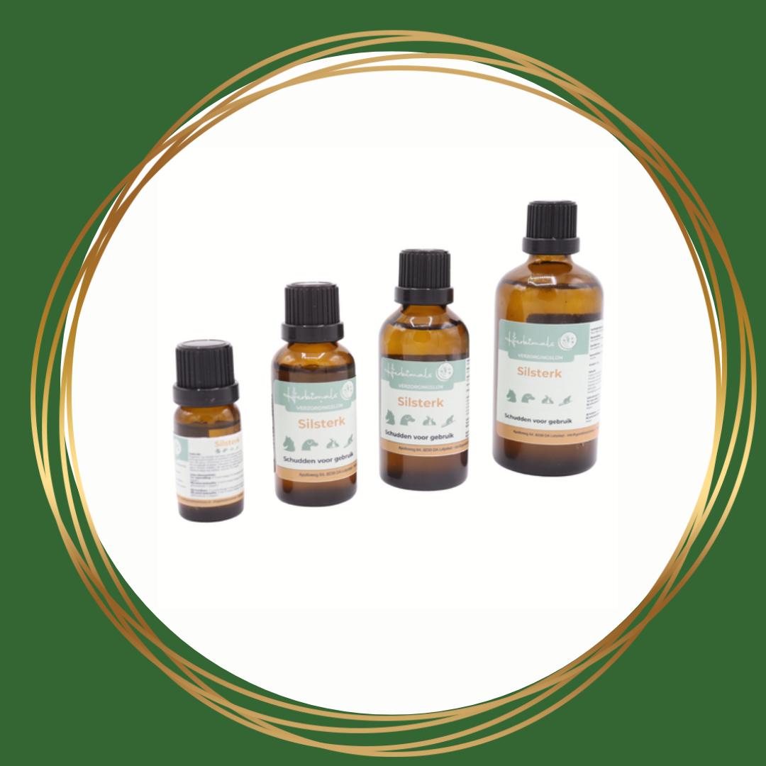 Herbimals Silsterk natuurlijke weerstandsdruppels voor paarden en honden – voorheen Silverlinde Silsterk
