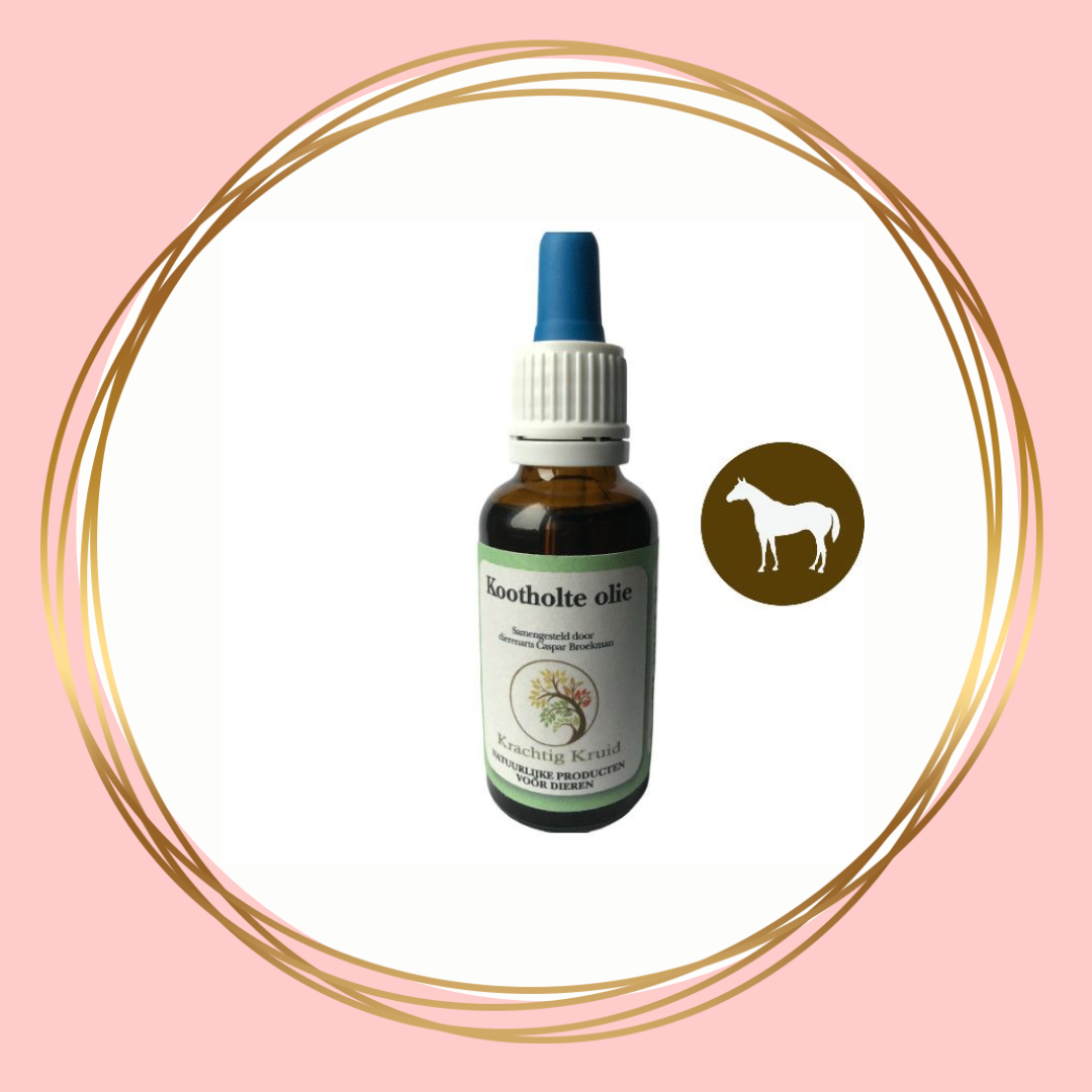 Kootholte olie 30 ml voor uitwendig gebruik bij paarden