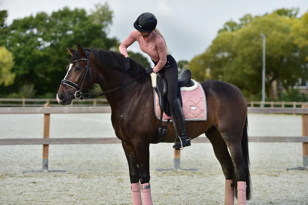 Equestrian Stockholm - Core Collection - Pink Pearl Dressage Saddle Pad dressuurzadeldek