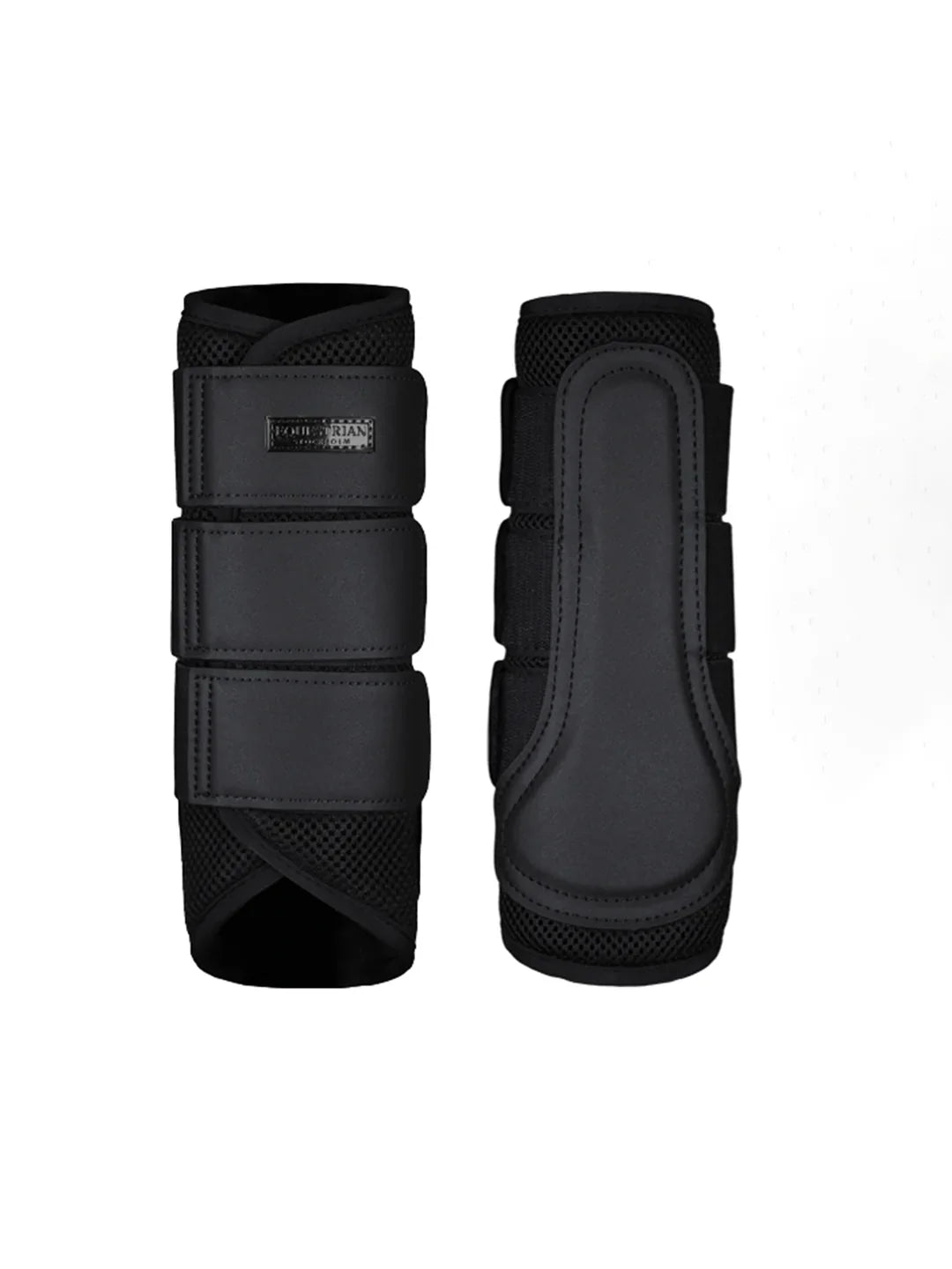 Equestrian Stockholm - Core Collection - All Black Mesh Brushing Boots beenbeschermers