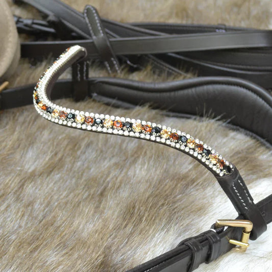 Lumiere/ Lumi Pony - Amber Crystal frontriem (ook in bruin!)